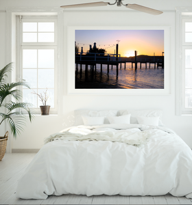 Pittwater Sunset Pier • Palm Beach Print