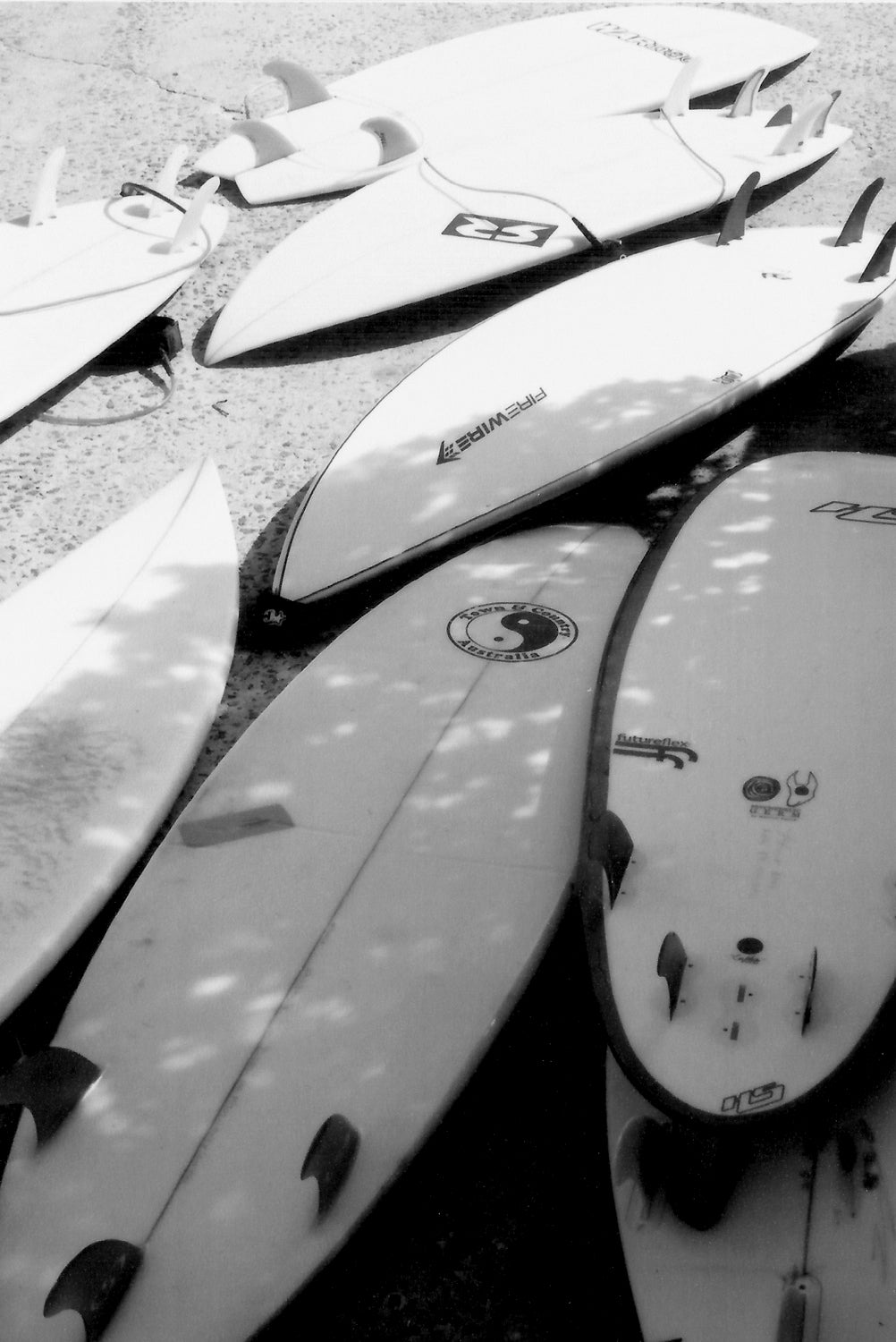 Surfboard at Bronte Beach • 35mm Black & White Film Photography Print