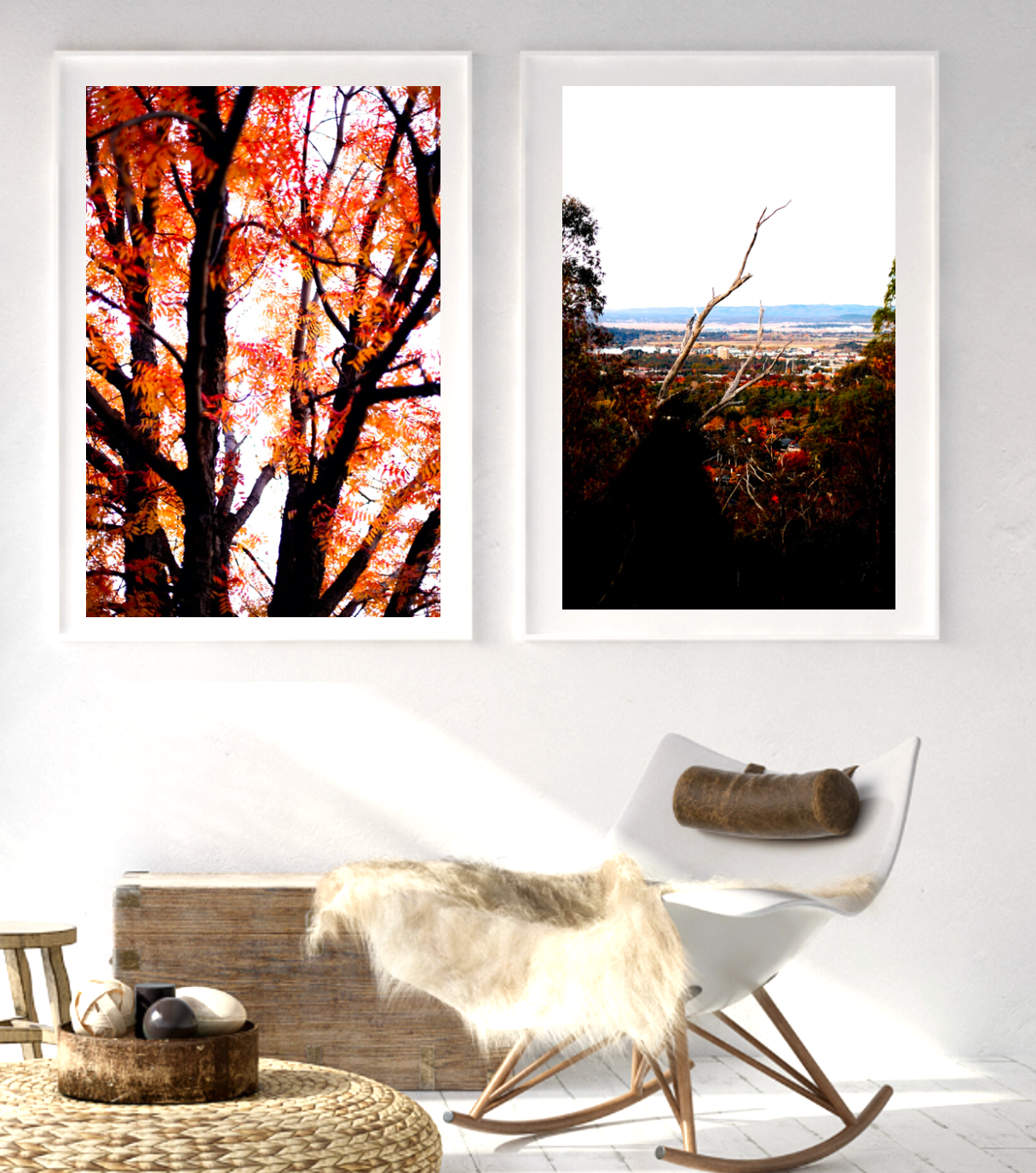 South to Majura • Set of Two Canberra Photography Prints