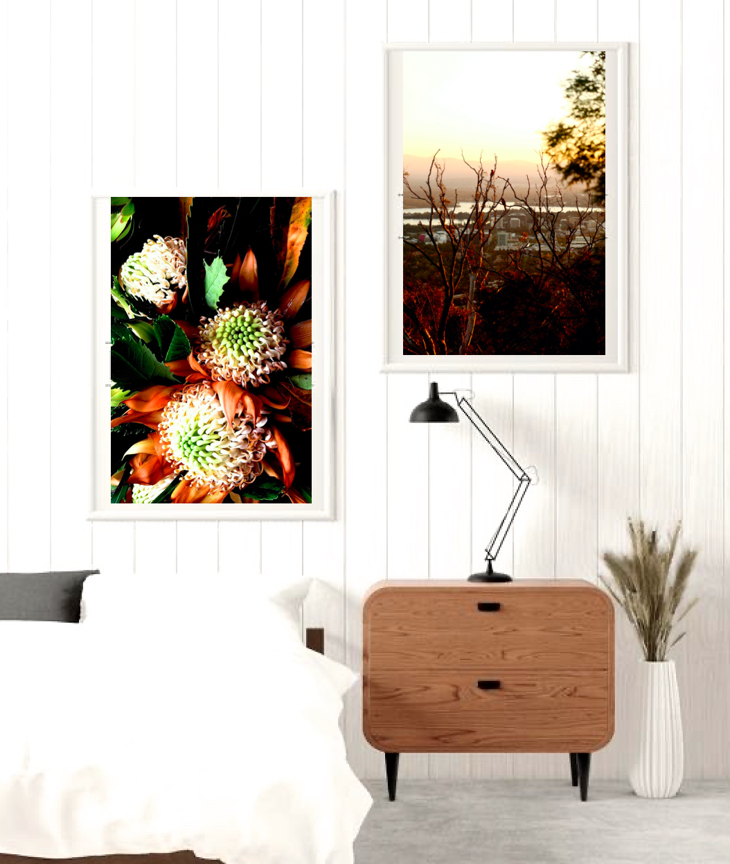 Sunset Over Canberra • Set of Two Australian Native Bush Flower Photography Prints