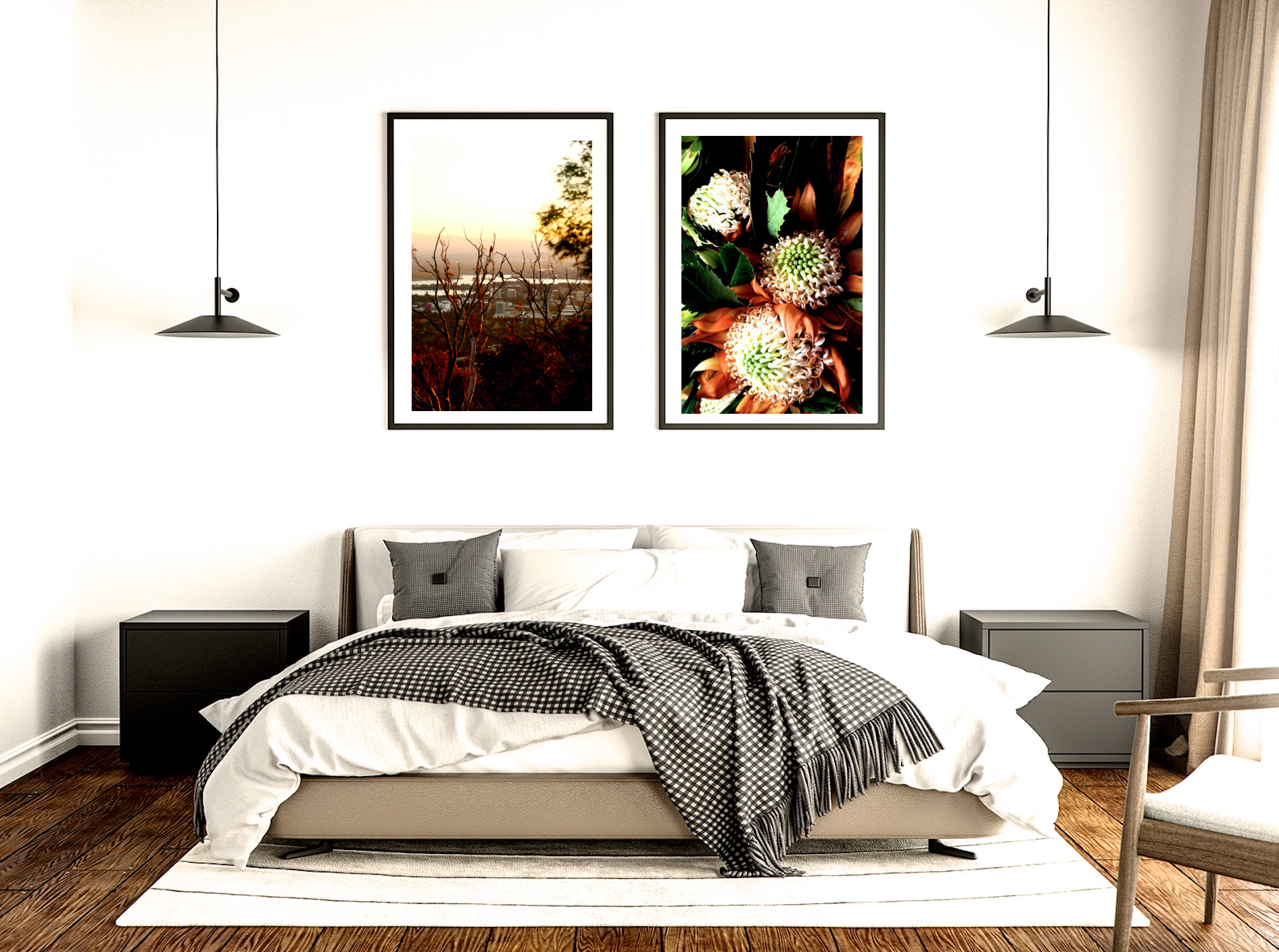 Sunset Over Canberra • Set of Two Australian Native Bush Flower Photography Prints