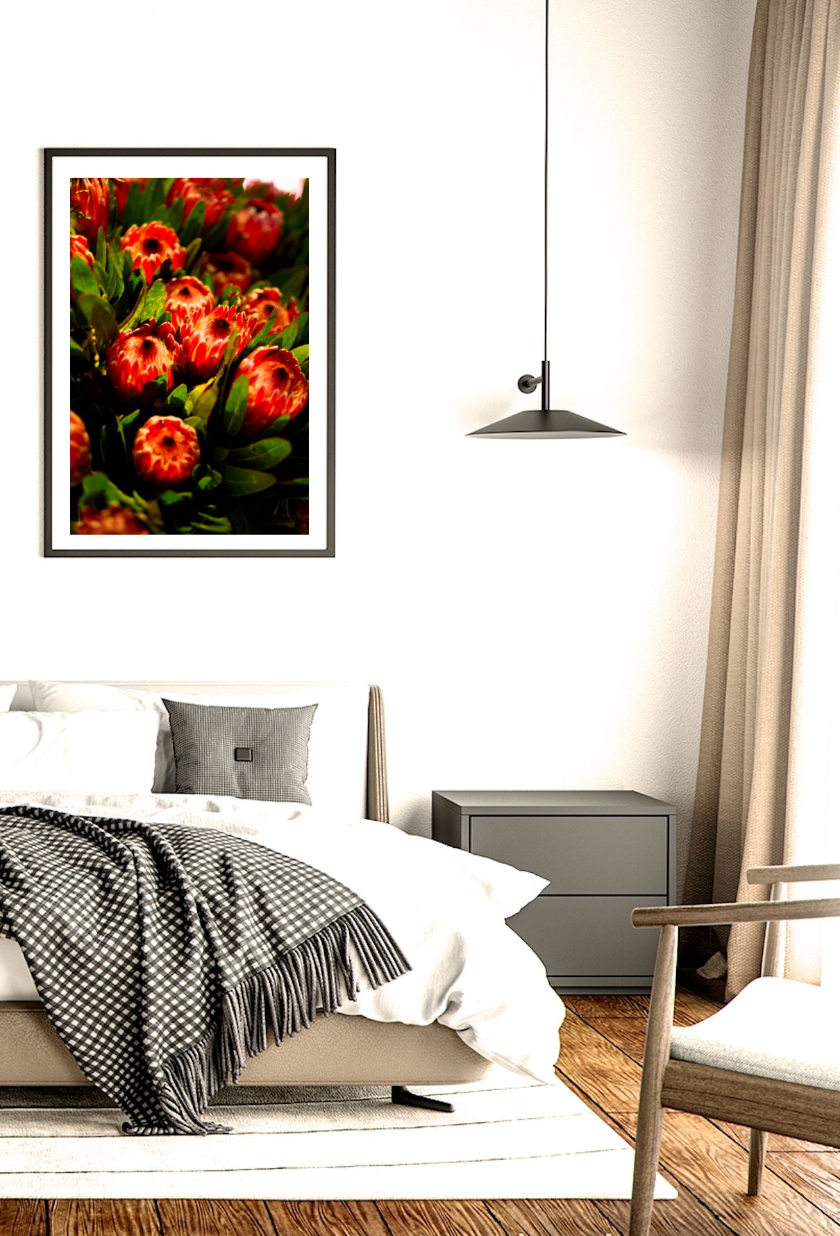 Orange Protea Summer • Botanical Flower Photography Print