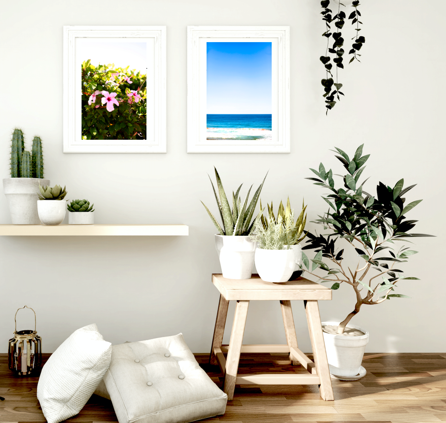 Summer on Whale Beach • Set of Two Northern Beaches Ocean Hibiscus Photography Prints