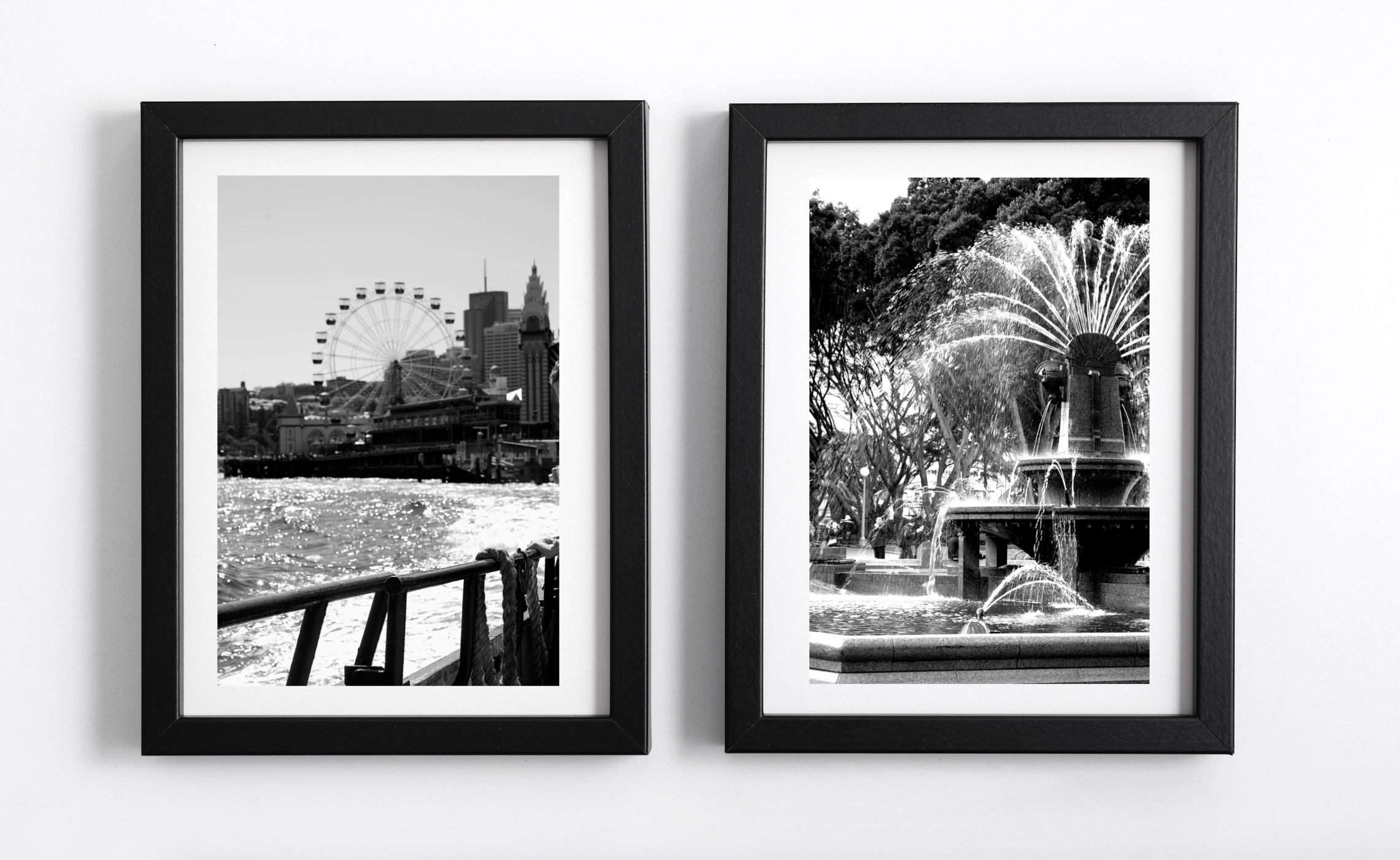 The City of Sydney • Set of Four Black and White Fine Photography Prints