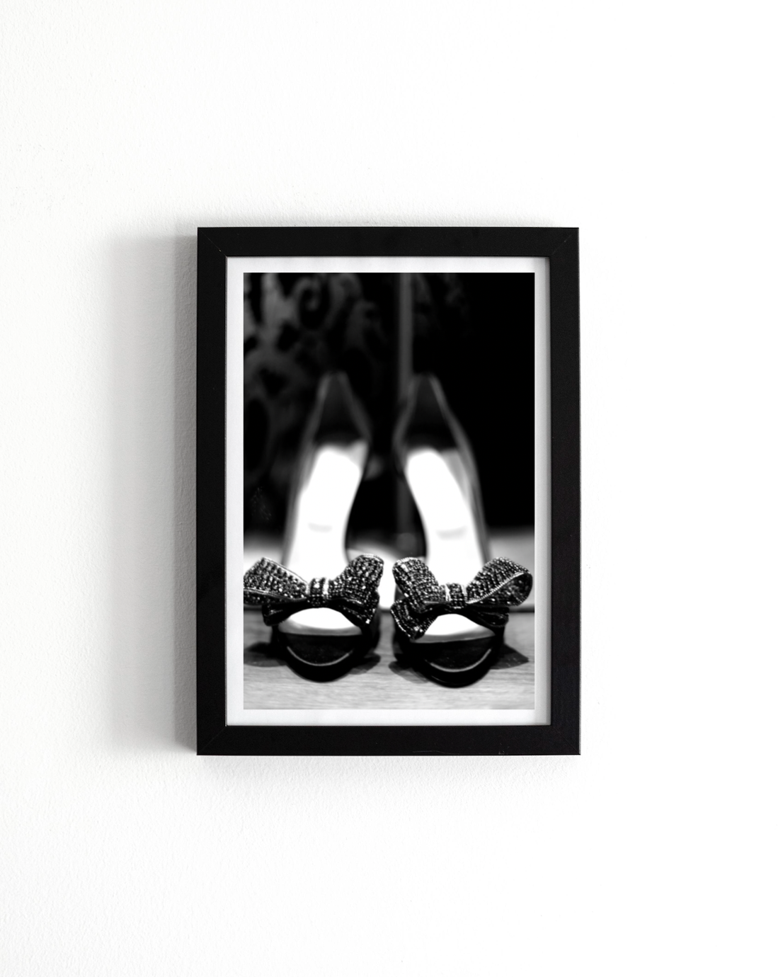 Dancing Shoes • Black & White Rhinestone High Heel Stilettos • Photography Print