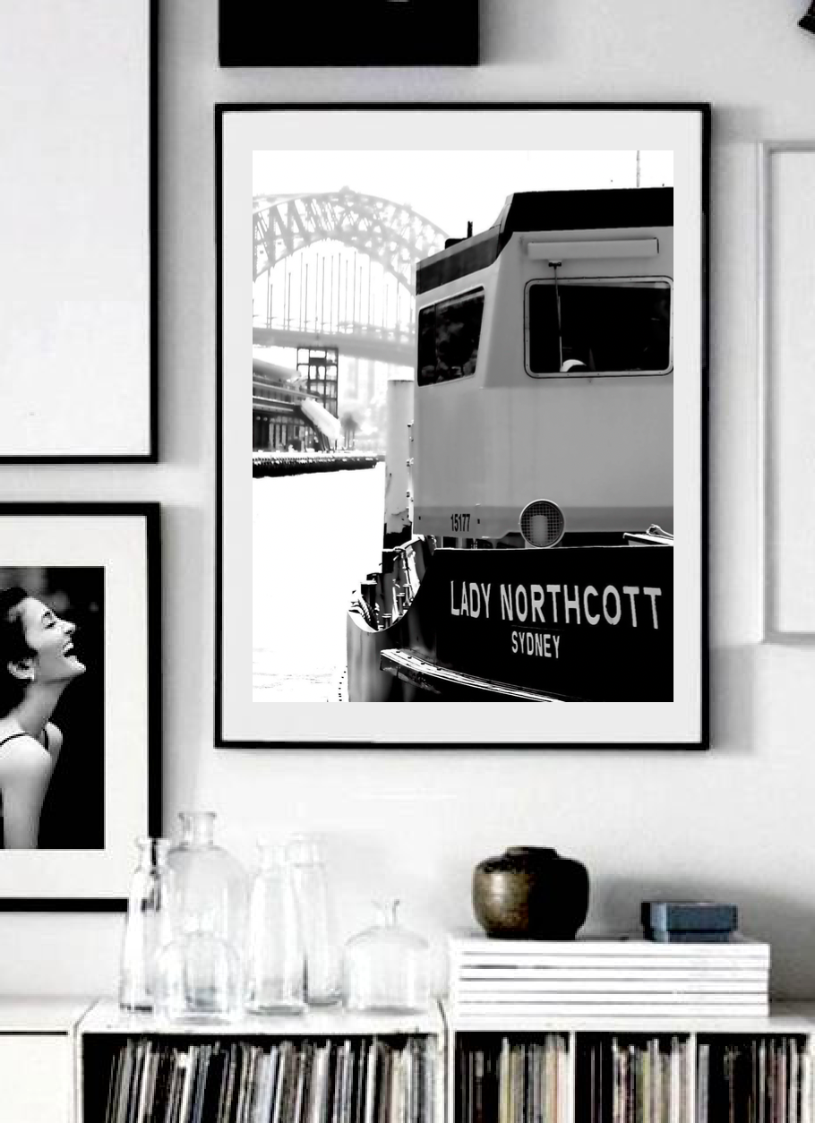 Lady Northcott • Sydney Ferry • Black & White Fine aRT Photography Print