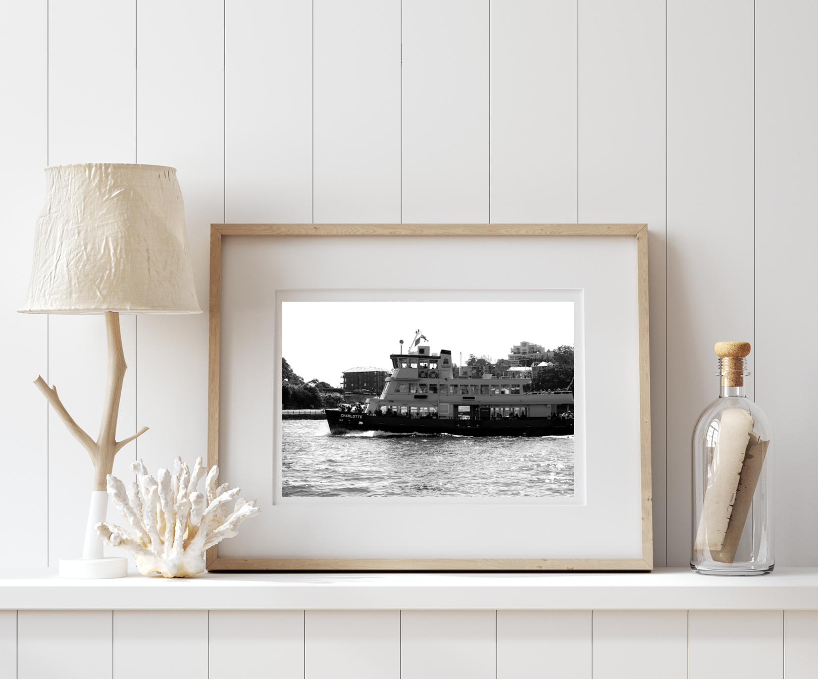Charlotte - Sydney Ferry - Black & White Fine Art Print