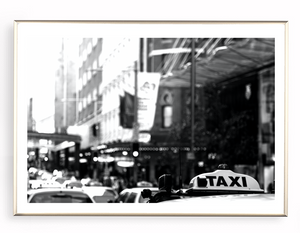 TAXI! • Black & White Sydney Photography Fine Art Print