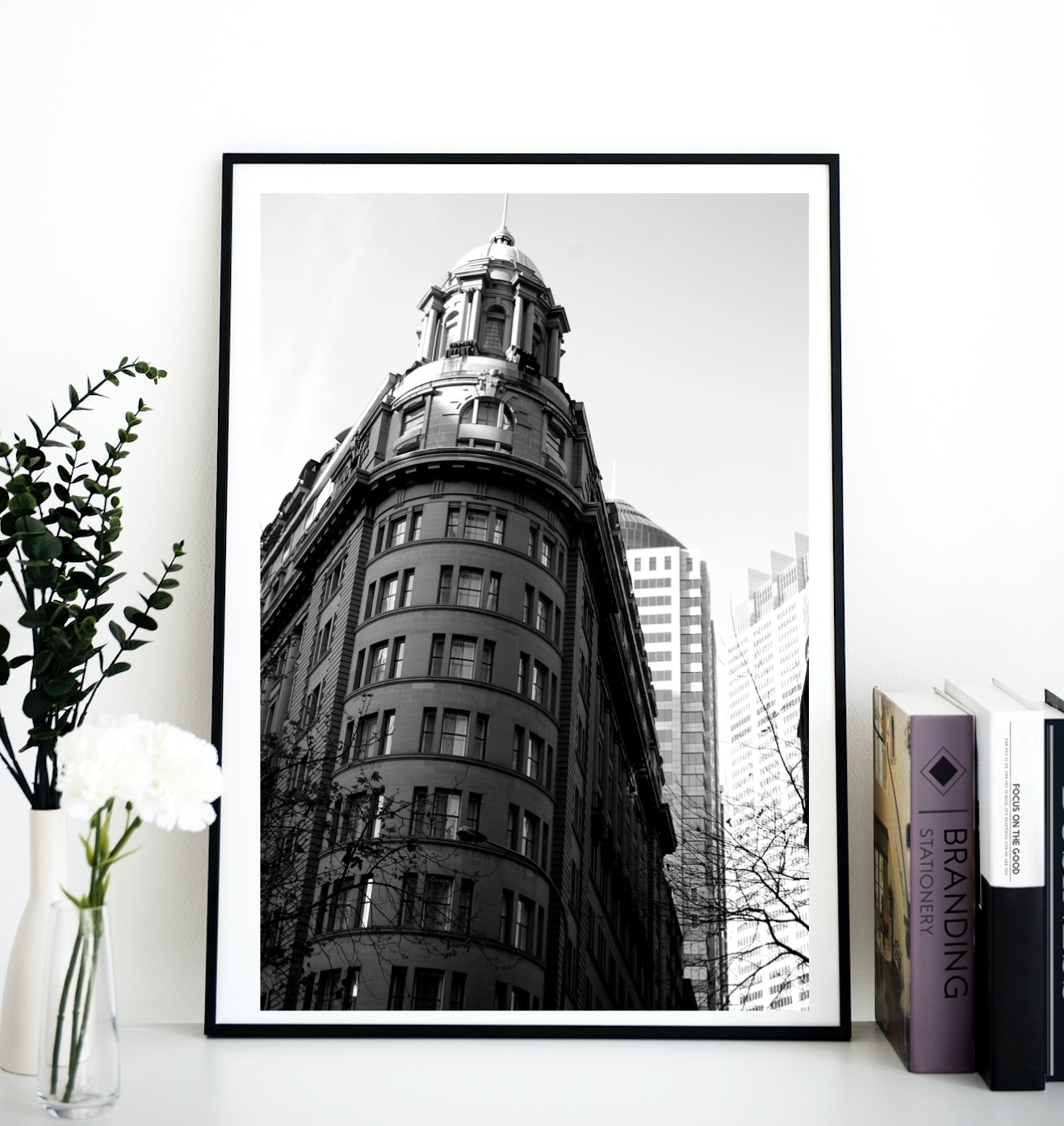 Hunter & Pitt St Sydney -  Black & White Architecture - Sydney CBD Fine Photography Art Print