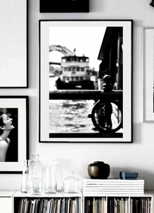 Welcome to Circular Quay • Black & White Sydney Seahorse - Fine Art Print
