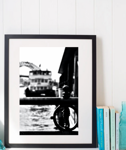 Welcome to Circular Quay • Black & White Sydney Seahorse - Fine Art Print