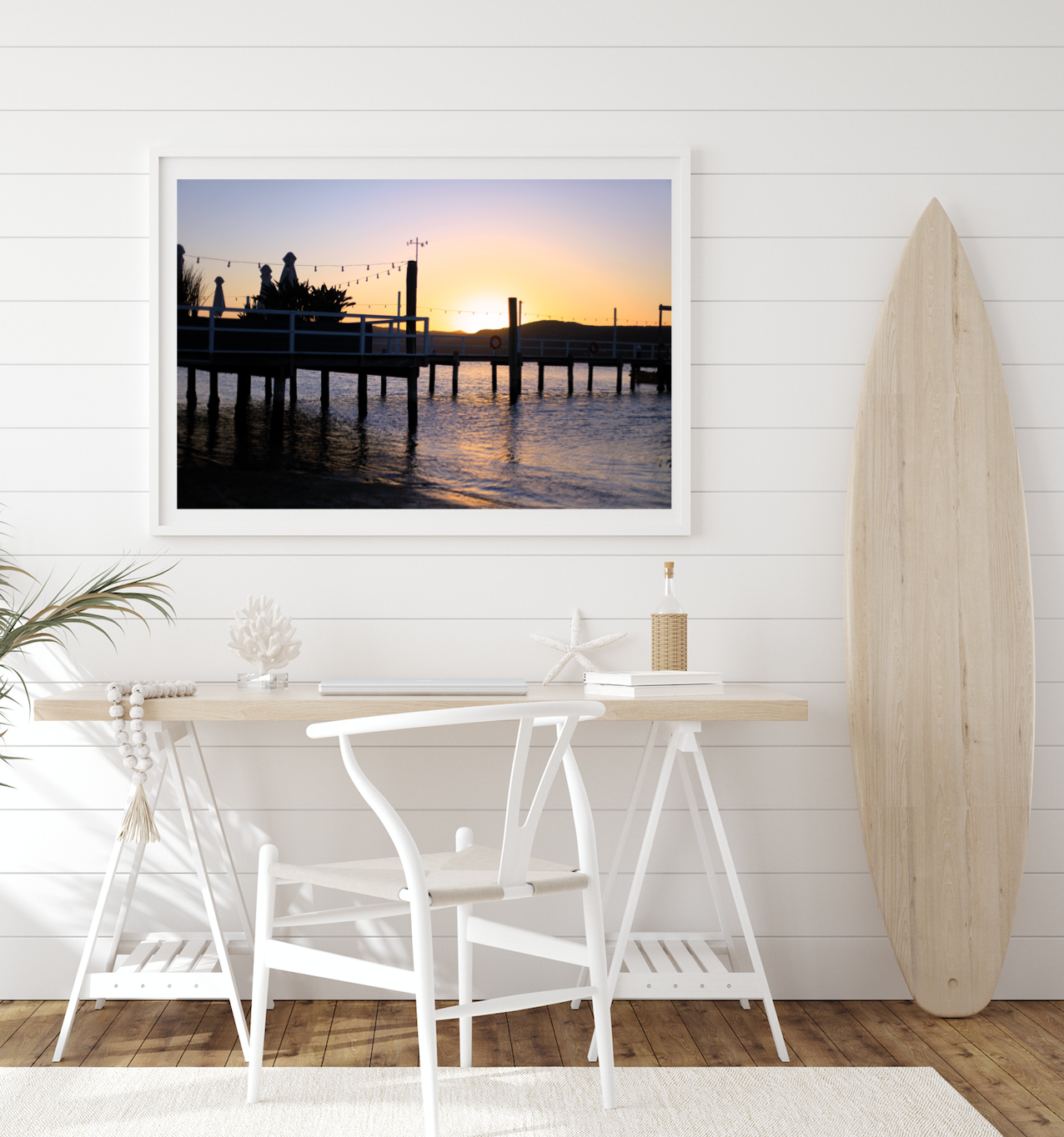 Pittwater Sunset Pier • Palm Beach Print