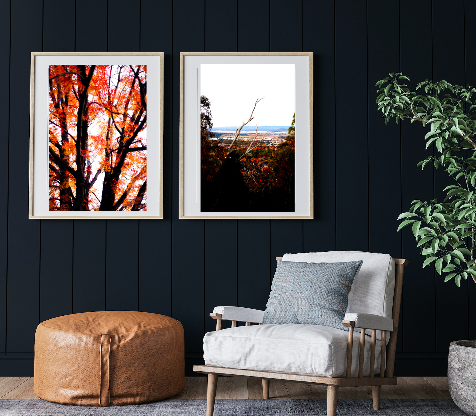 South to Majura • Set of Two Canberra Photography Prints