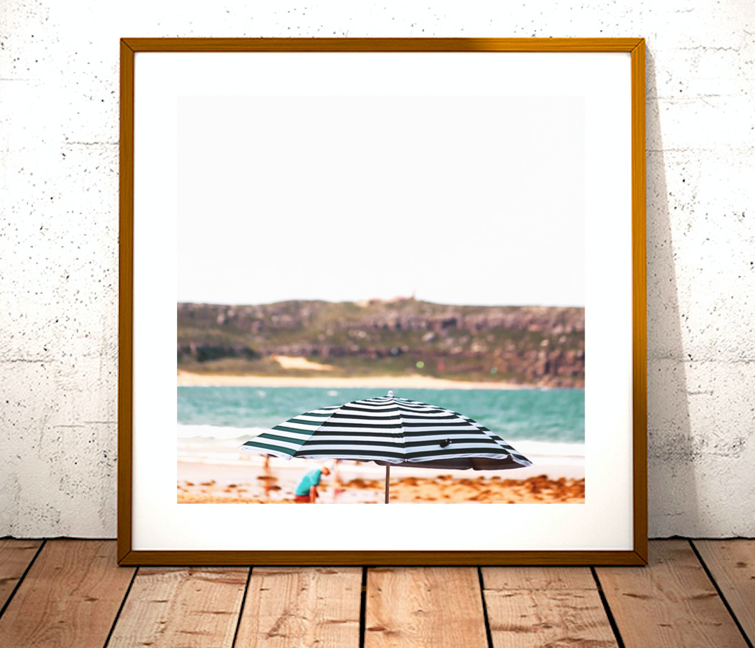 Salty Air Summertime • Beach Umbrella Print