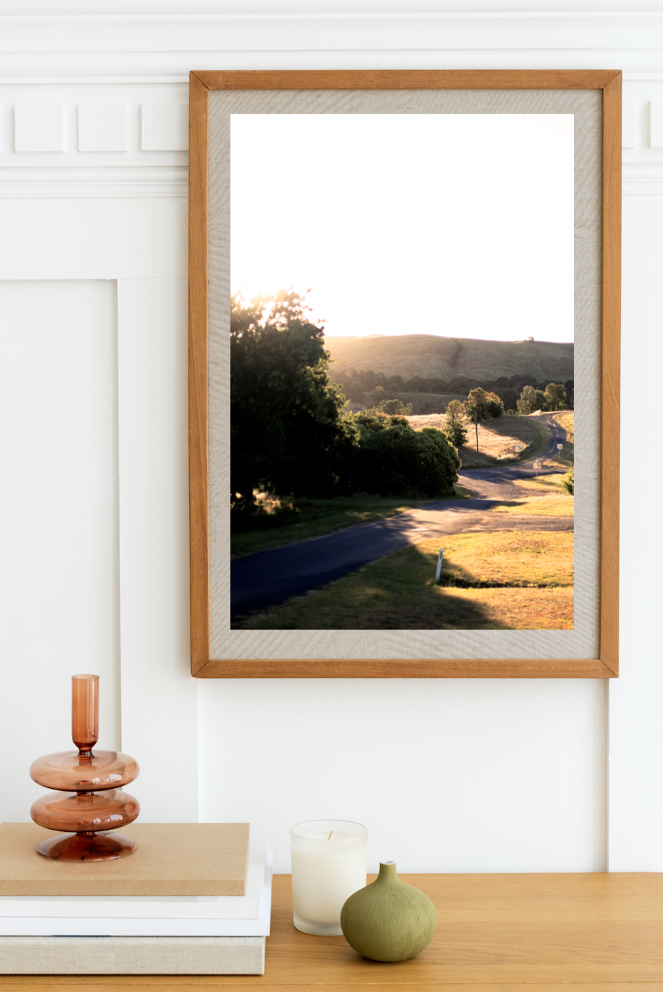 Country Roads - Jugiong NSW Golden Hour Print