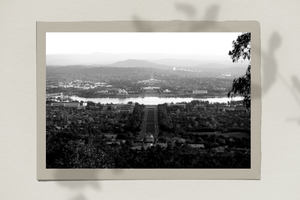 Ngunnawal Land Canberra • Black & White Mt Ainslie Landscape Fine Photography Print