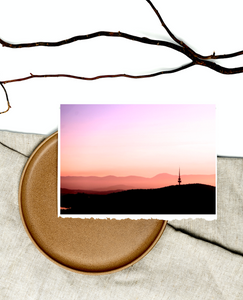 Black Mountain Sundown • Canberra Telstra Tower Fine Landscape Photography Print