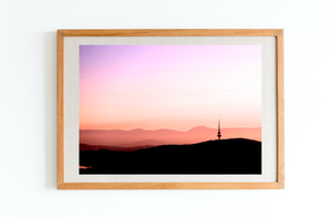 Black Mountain Sundown • Canberra Telstra Tower Fine Landscape Photography Print