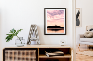 Black Mountain Pink Sunset Blush • Canberra Photography Print