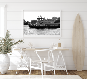 Charlotte - Sydney Ferry - Black & White Fine Art Print