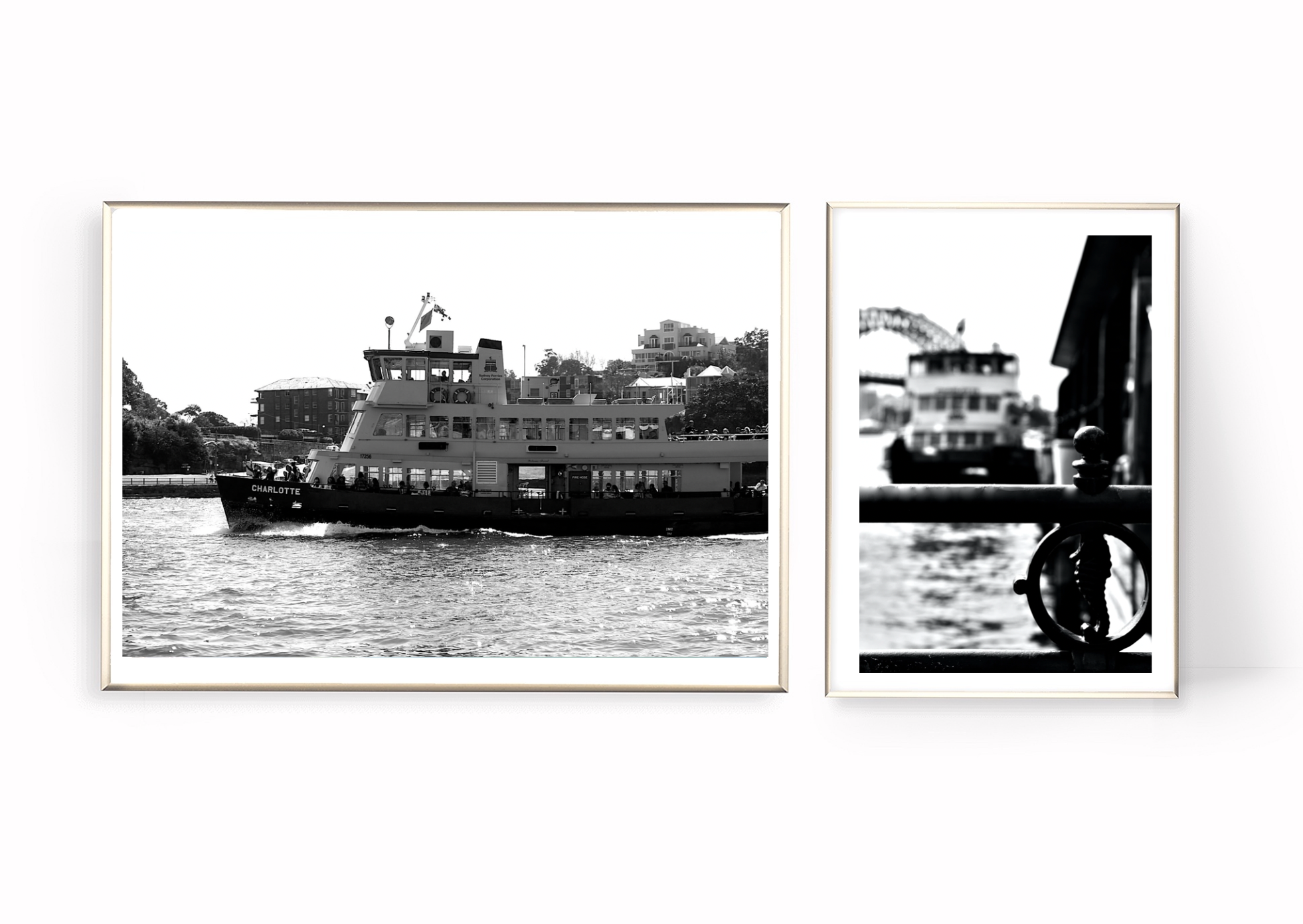 Charlotte - Sydney Ferry - Black & White Fine Art Print