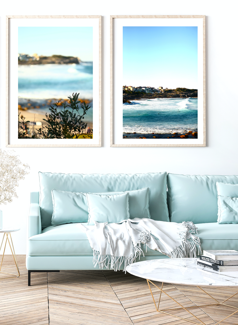 Salt Air • Bronte Beach Sydney • Set of Two Ocean Photography Prints