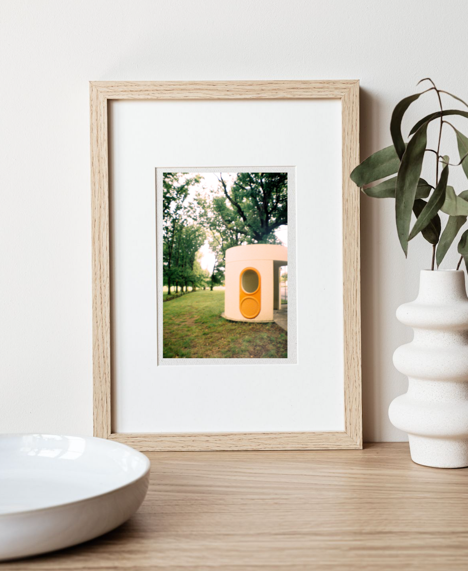 Little Canberra Bus Shelter • Retro 35mm Film Photography Print Artwork