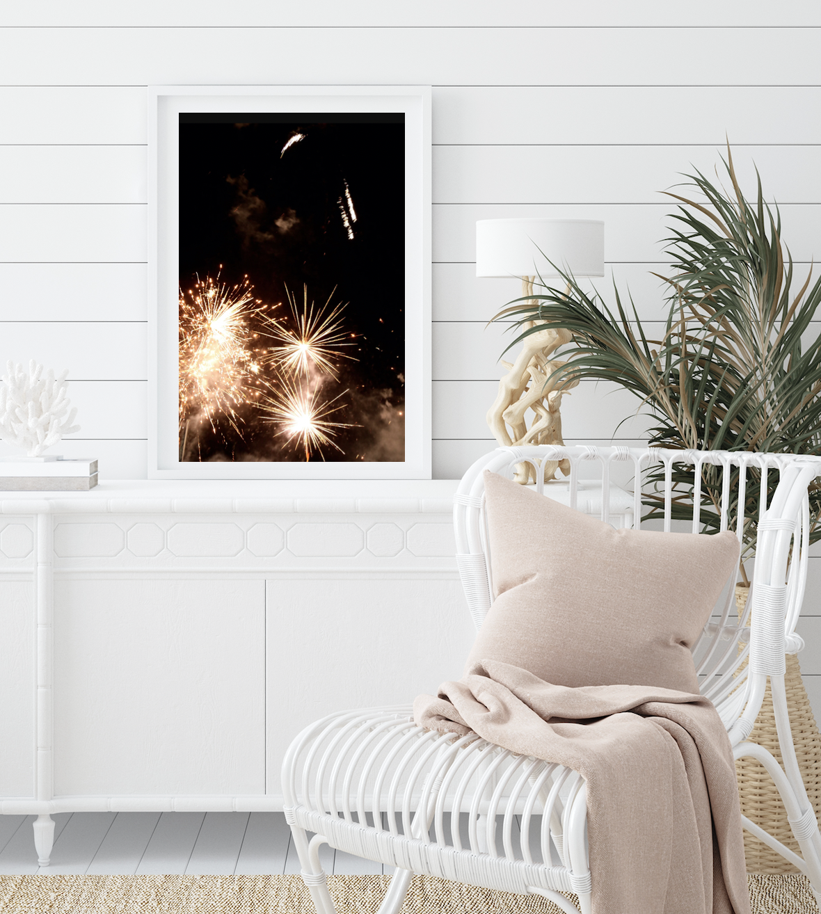 Midnight Wish - Sydney New Year's Eve Fireworks Photography Print Artwork