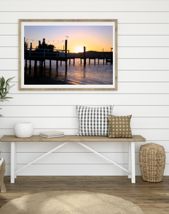 Pittwater Sunset Pier • Palm Beach Print