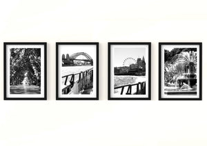 The City of Sydney • Set of Four Black and White Fine Photography Prints