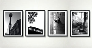 Meet Me At St James • Set of 4 Sydney of City Black & White Fine Art Photography Prints