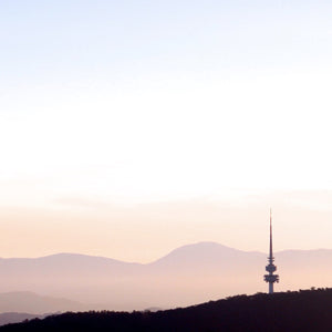 Black Mountain Dusk • Canberra Telstra Tower Square Photography Print