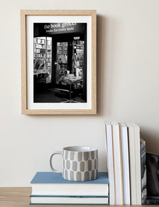 Late Night Bookstore • Black and White Photography Print
