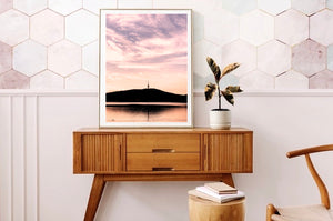 Black Mountain Pink Sunset Blush • Canberra Photography Print