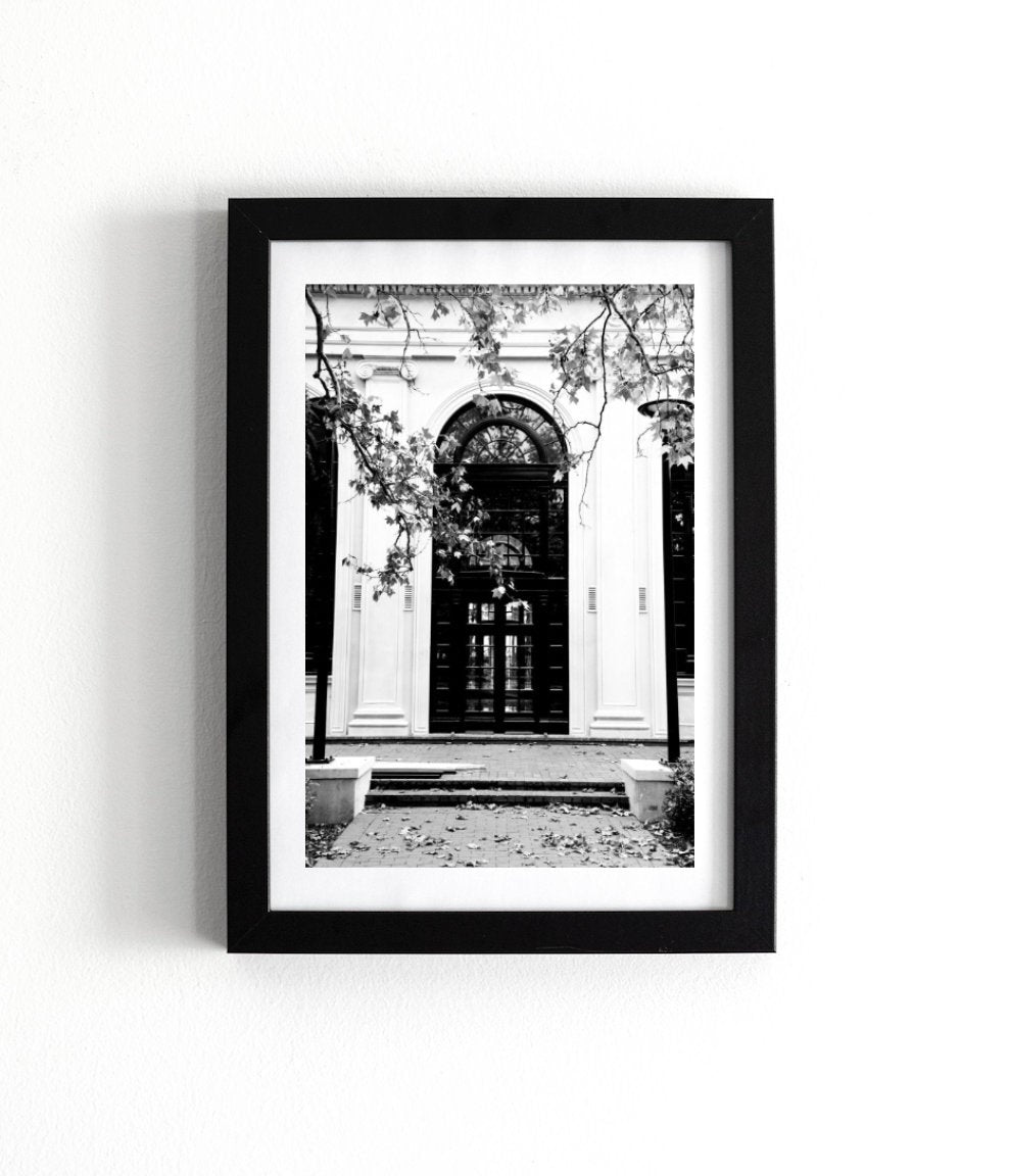 The Arch of Albert Hall • Black & White Canberra Photography Print