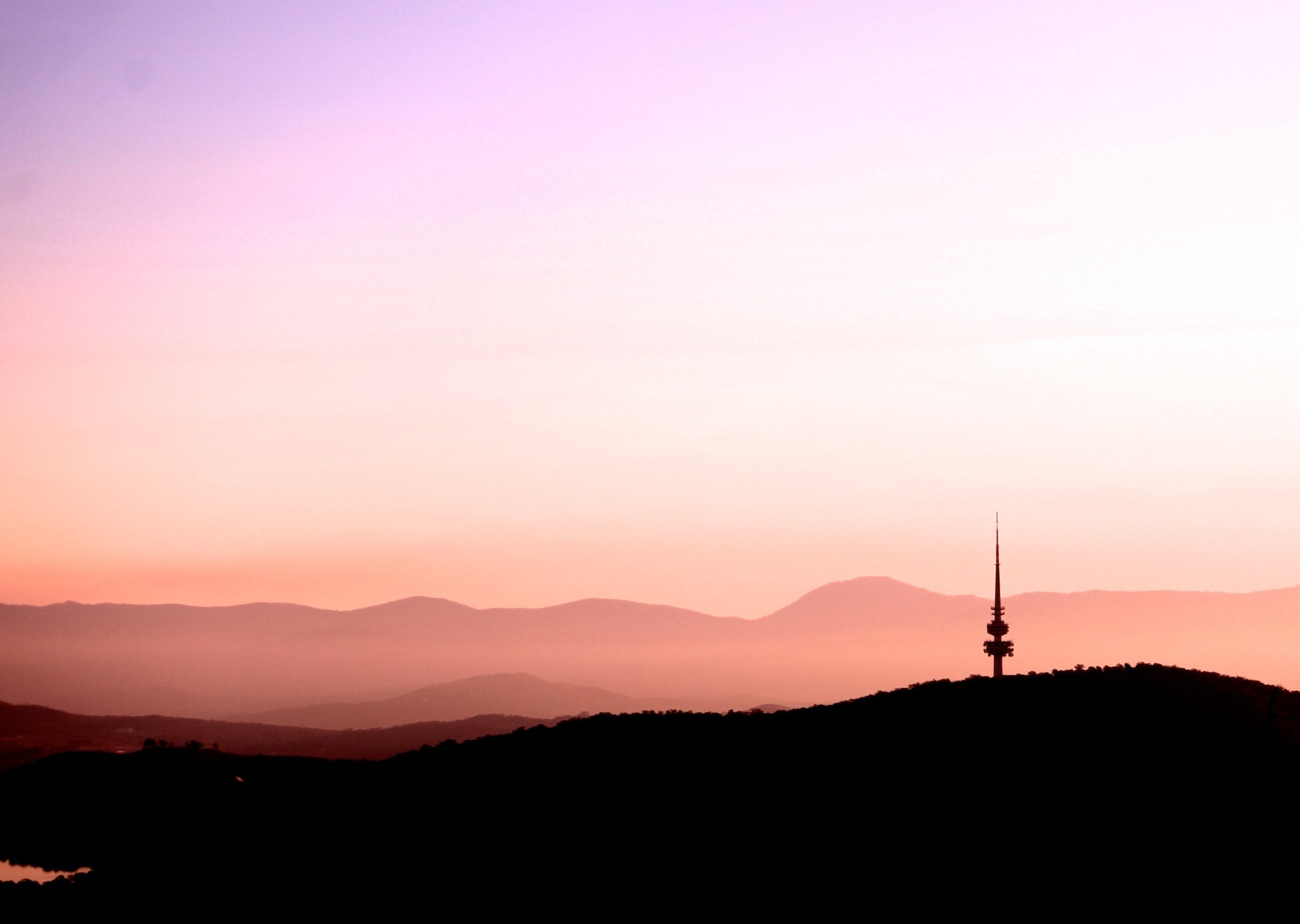 Black Mountain Sundown • Canberra Telstra Tower Fine Landscape Photography Print