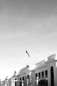 The Walk to Old Parliament House • Set of Three Black & White Photography Prints