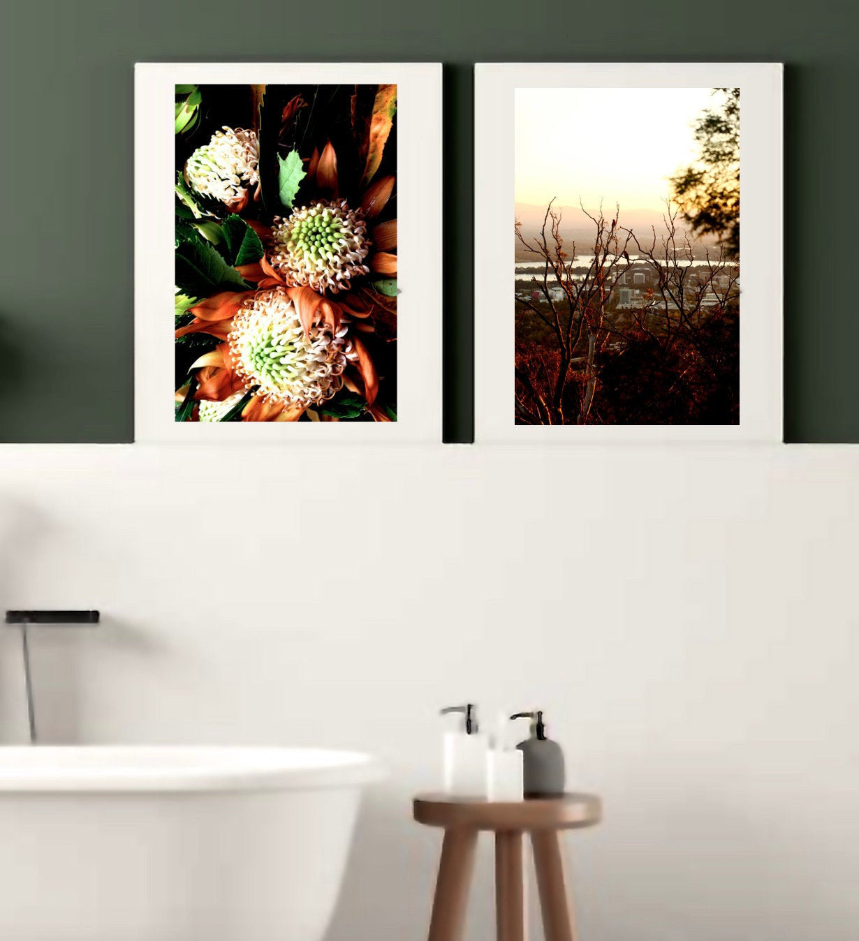 Sunset Over Canberra • Set of Two Australian Native Bush Flower Photography Prints